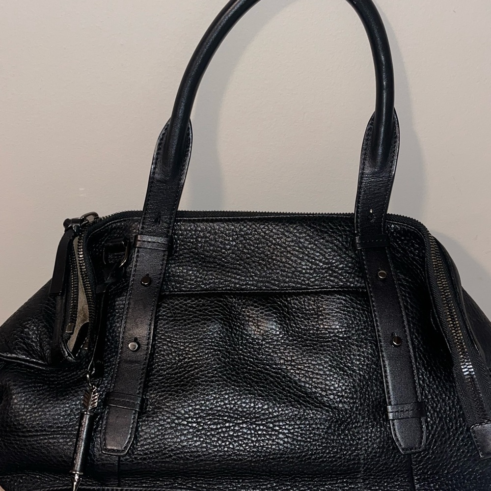 Mackage Raffia Leather Handbag - Picture 2 of 7